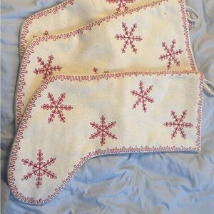 Festive Snowflake Christmas Stockings